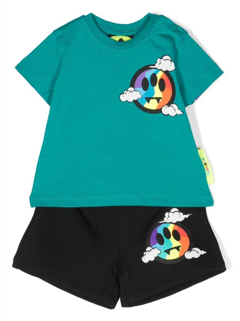 Barrow kids logo-print T-shirt and shorts set - Black von Barrow kids