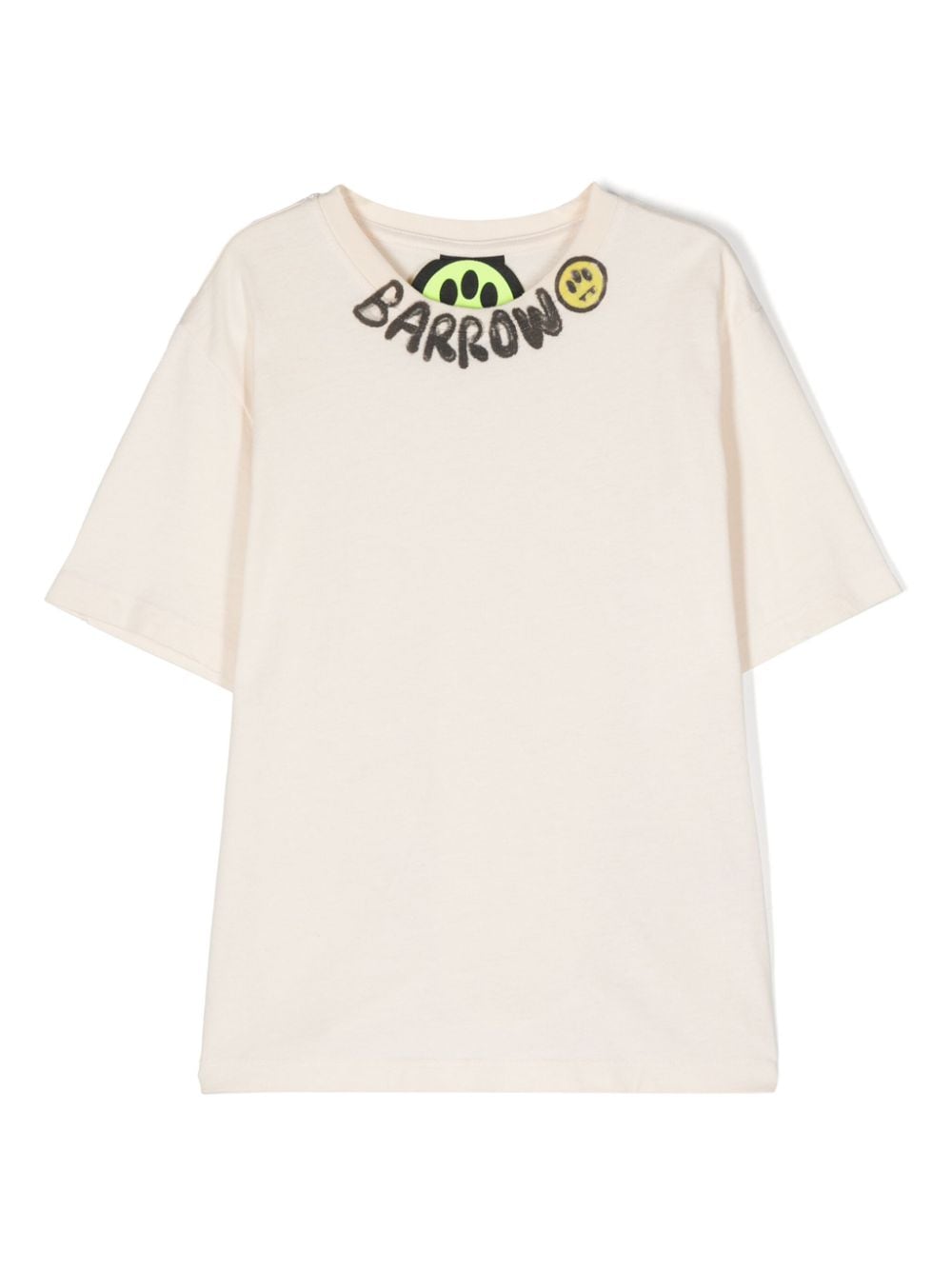 Barrow kids logo-print cotton T-shirt - Neutrals von Barrow kids