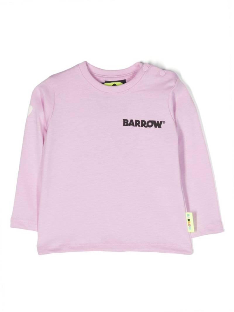 Barrow kids logo-print cotton T-shirt - Pink von Barrow kids