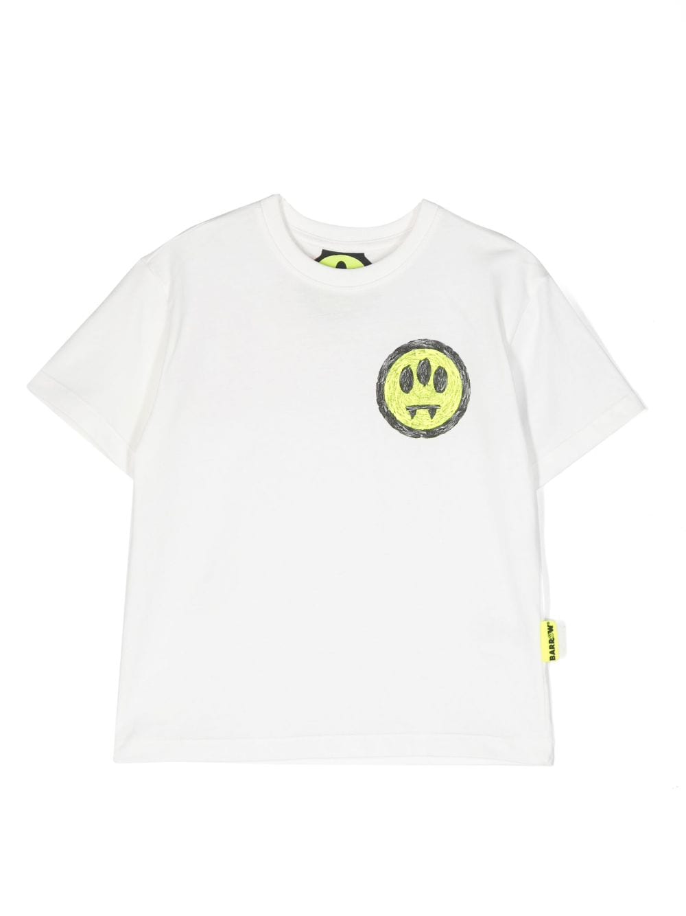 Barrow kids logo-print cotton T-shirt - White von Barrow kids