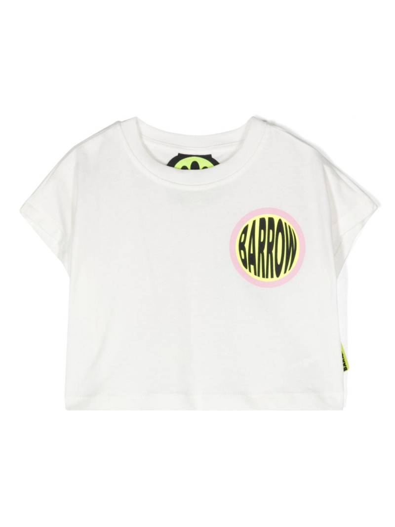 Barrow kids logo-print cotton T-shirt - White von Barrow kids