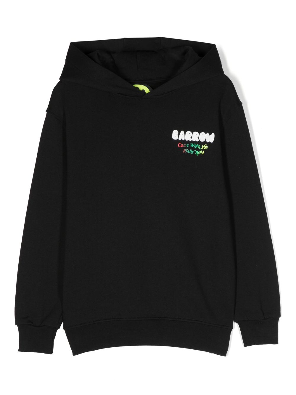 Barrow kids logo-print cotton hoodie - Black von Barrow kids
