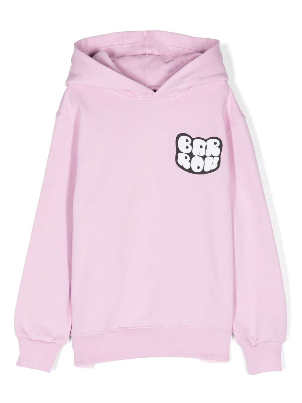 Barrow kids logo-print cotton hoodie - Pink von Barrow kids