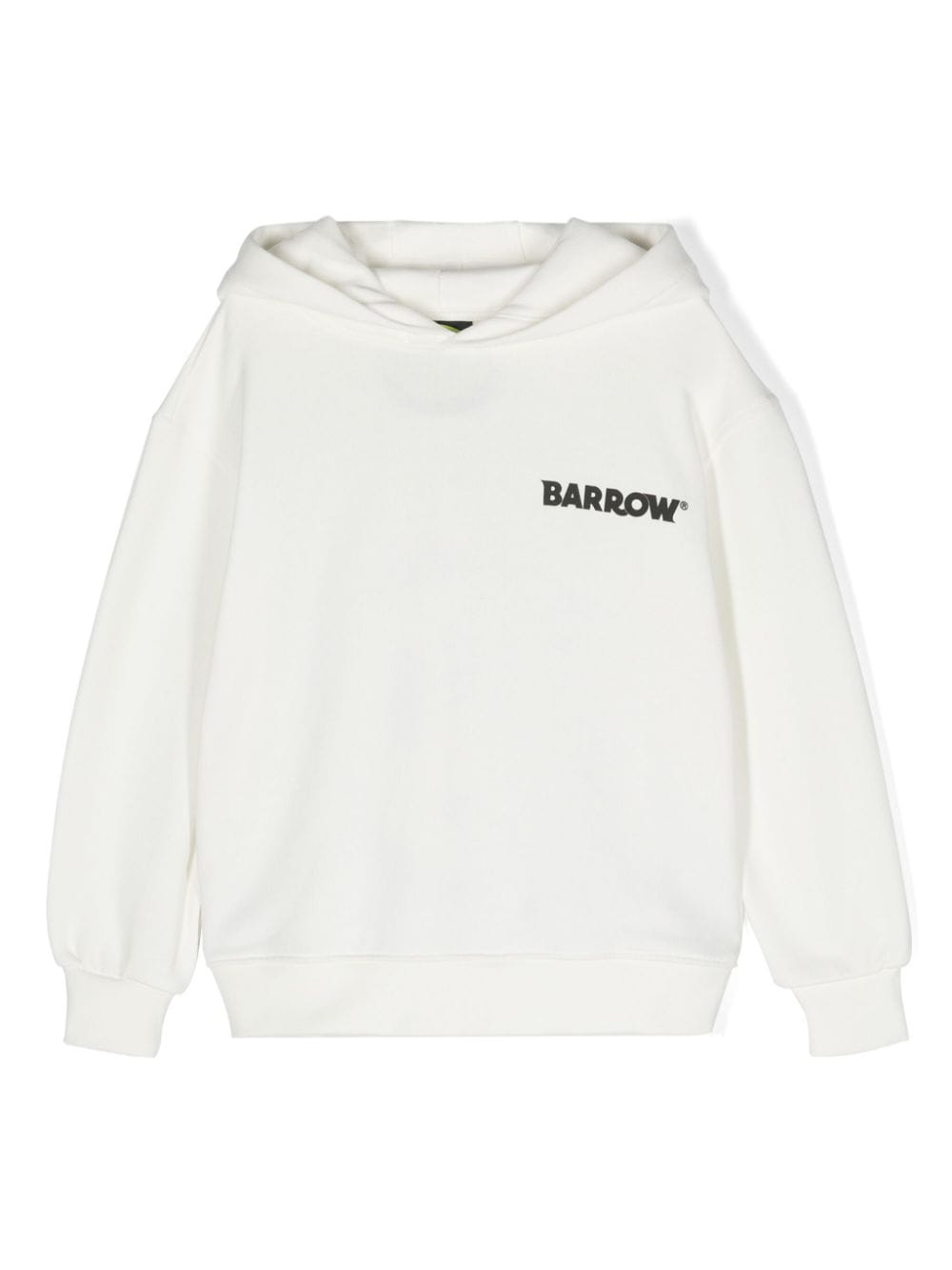 Barrow kids logo-print cotton hoodie - White von Barrow kids