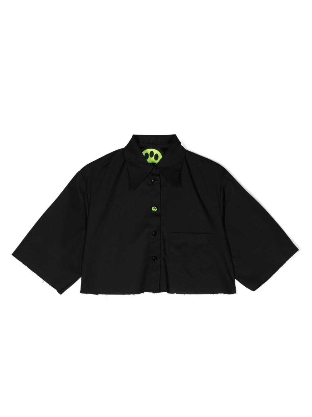 Barrow kids logo-print cotton shirt - Black von Barrow kids