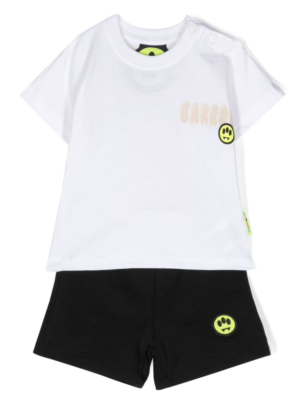 Barrow kids logo-print cotton short set - White von Barrow kids