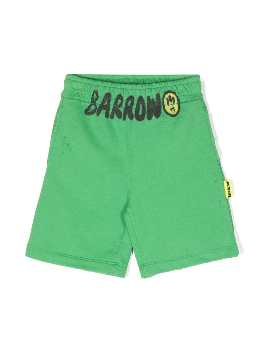 Barrow kids logo-print cotton shorts - Green von Barrow kids