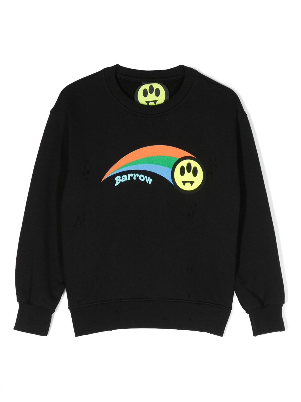 Barrow kids logo-print cotton sweatshirt - Black von Barrow kids