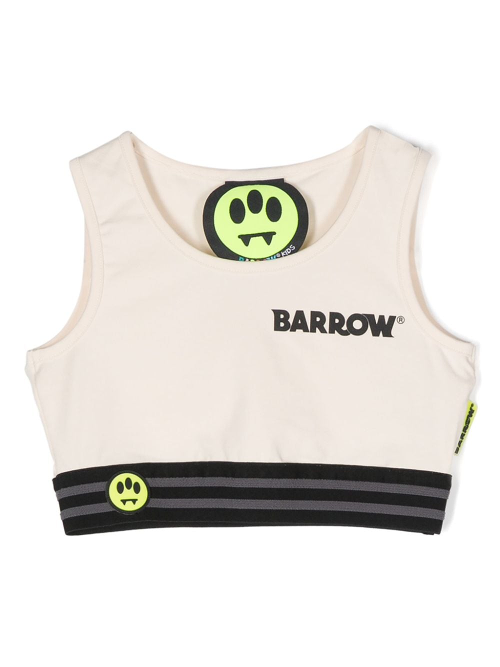 Barrow kids logo-print crop top - Neutrals von Barrow kids