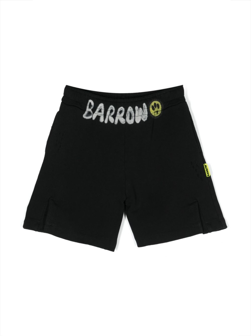 Barrow kids logo-print distressed shorts - Black von Barrow kids