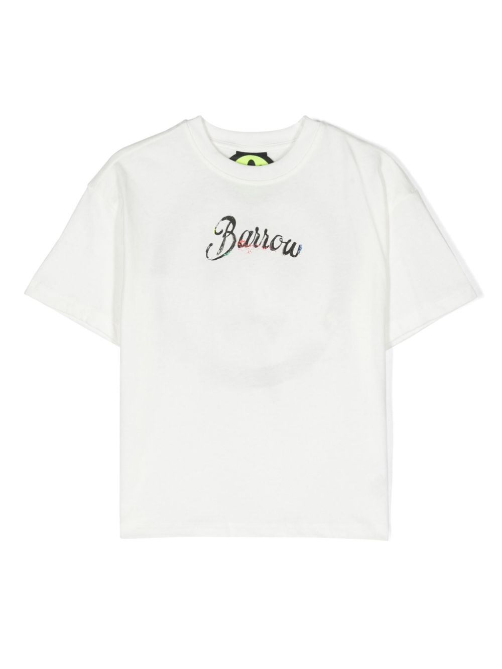 Barrow kids logo-print paint-splatter T-shirt - White von Barrow kids