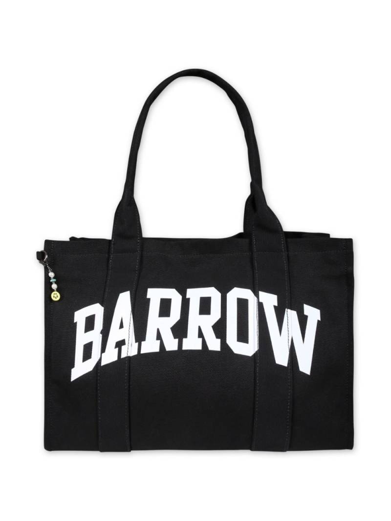 Barrow kids logo-print tote bag - Black von Barrow kids
