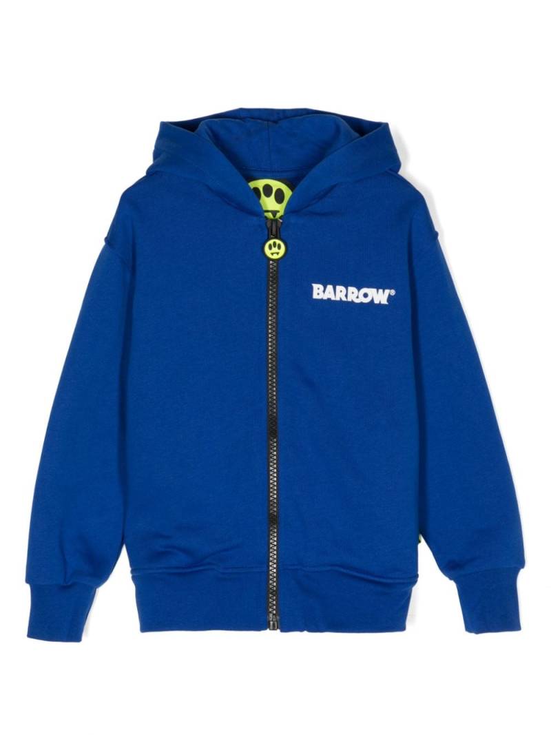 Barrow kids logo-print zip hoodie - Blue von Barrow kids