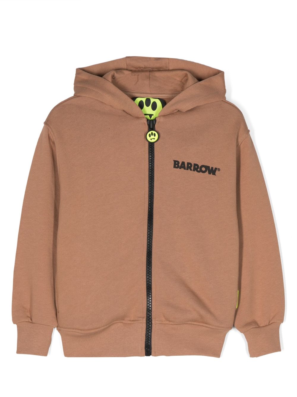 Barrow kids logo-print zip-up hooded jacket - Brown von Barrow kids