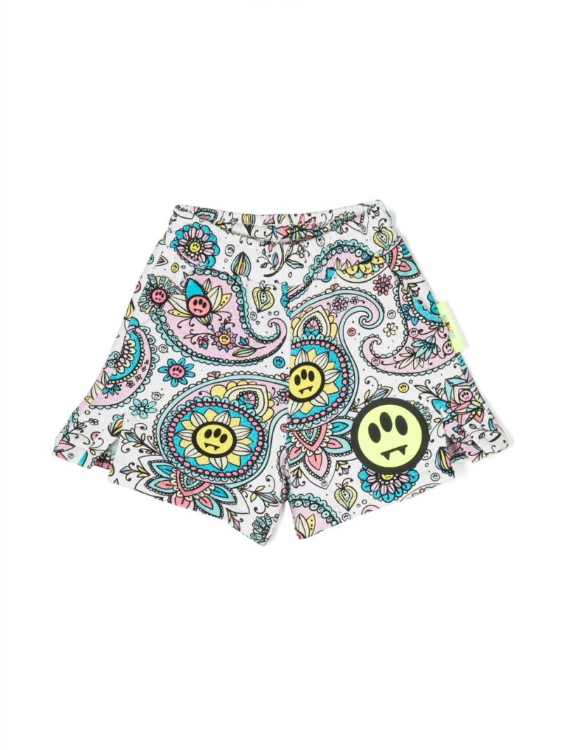 Barrow kids paisley-print cotton shorts - White von Barrow kids