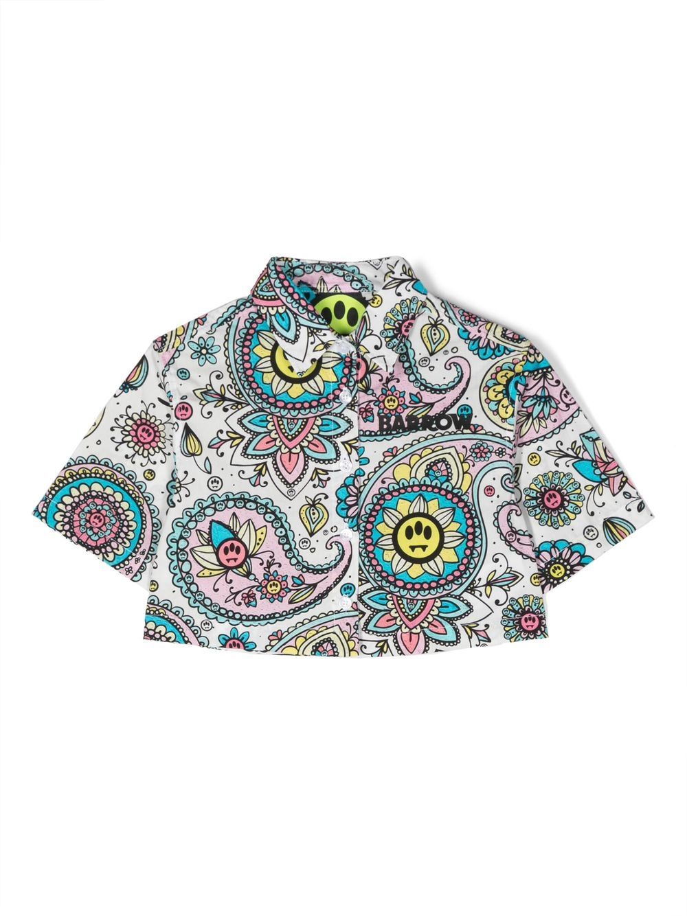 Barrow kids paisley-print short-sleeved shirt - White von Barrow kids