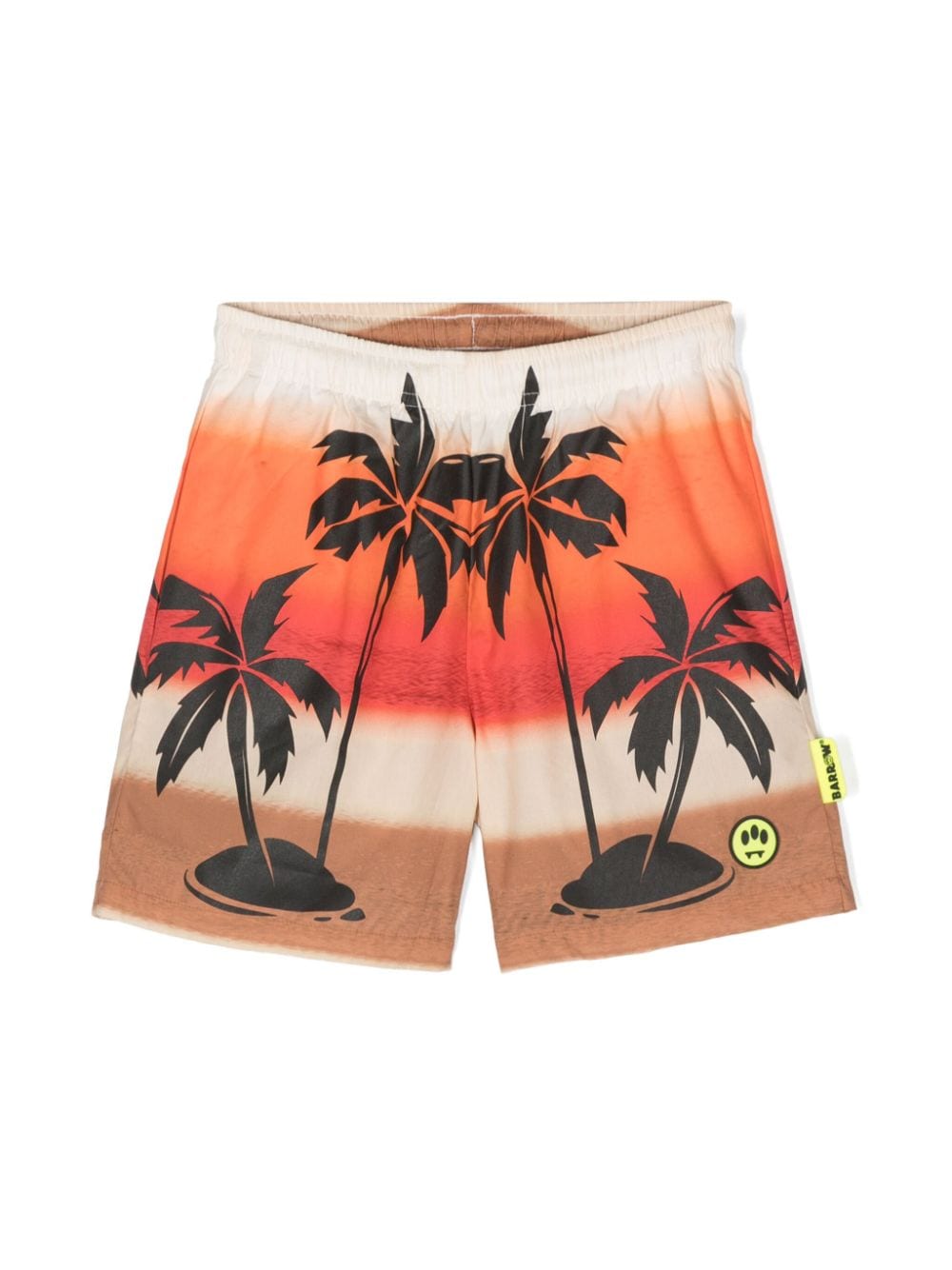 Barrow kids palm tree-print deck shorts - Neutrals von Barrow kids