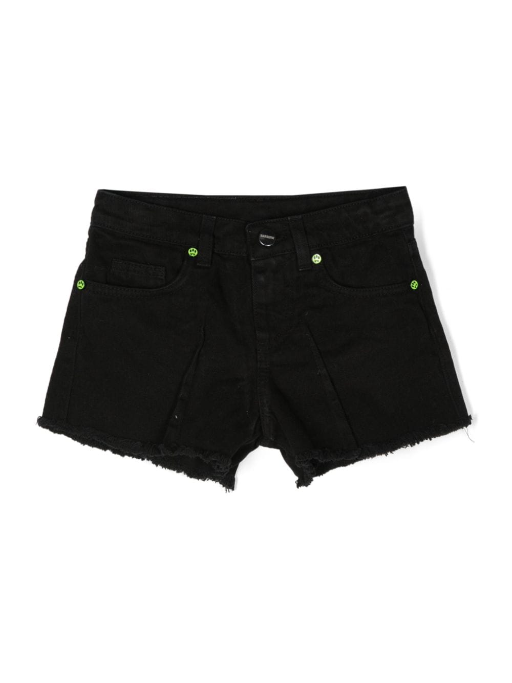 Barrow kids pleat-detail denim shorts - Black von Barrow kids