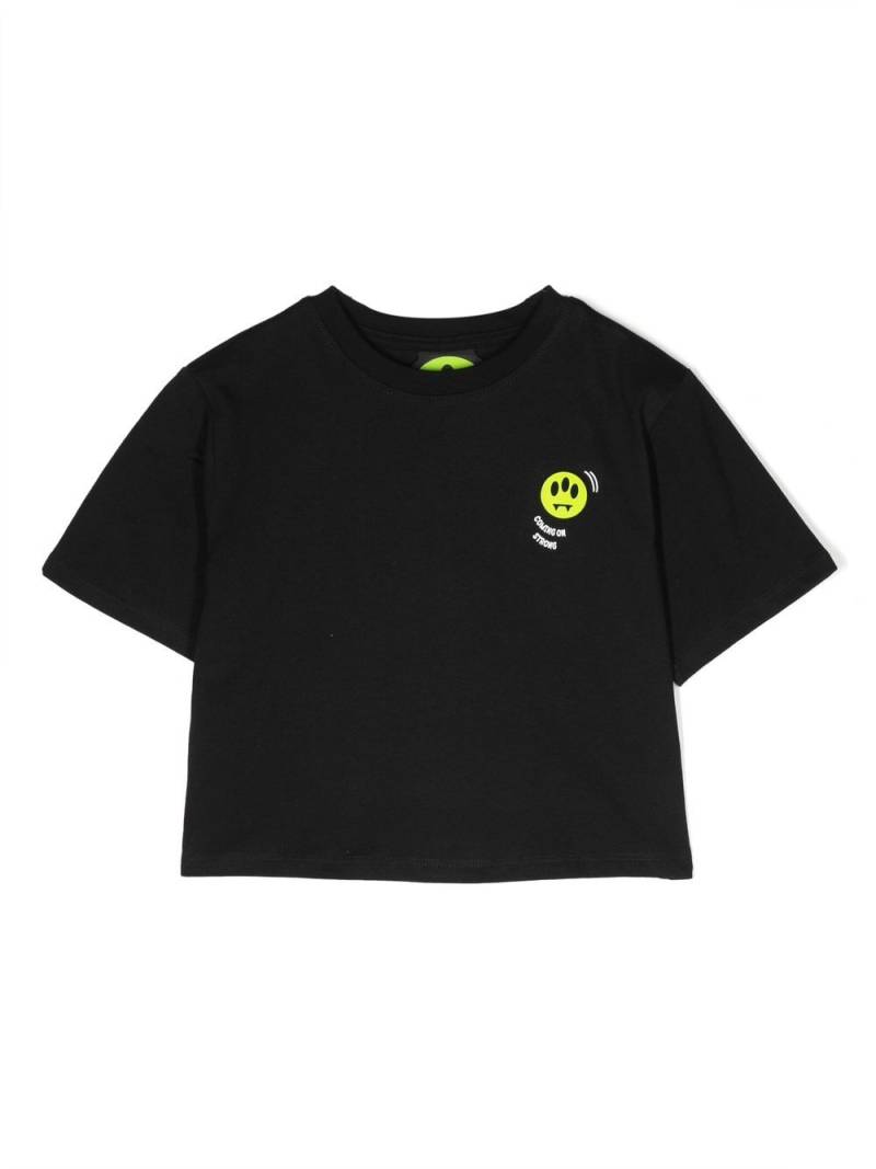 Barrow kids smiley face-print T-shirt - Black von Barrow kids