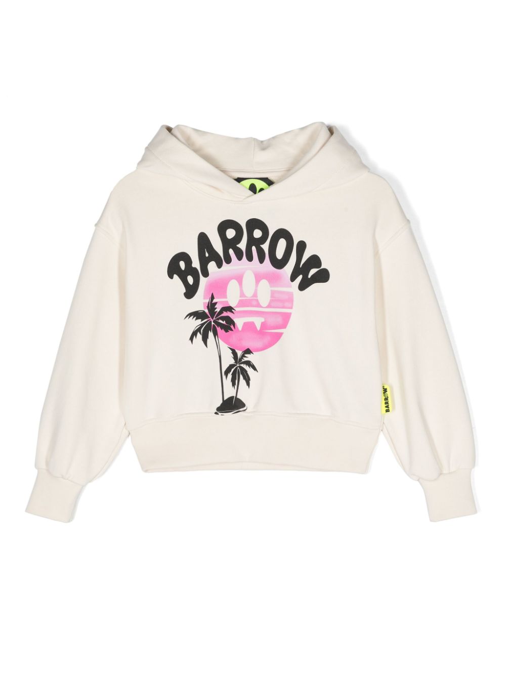 Barrow kids sunset-print cotton hoodie - Neutrals von Barrow kids