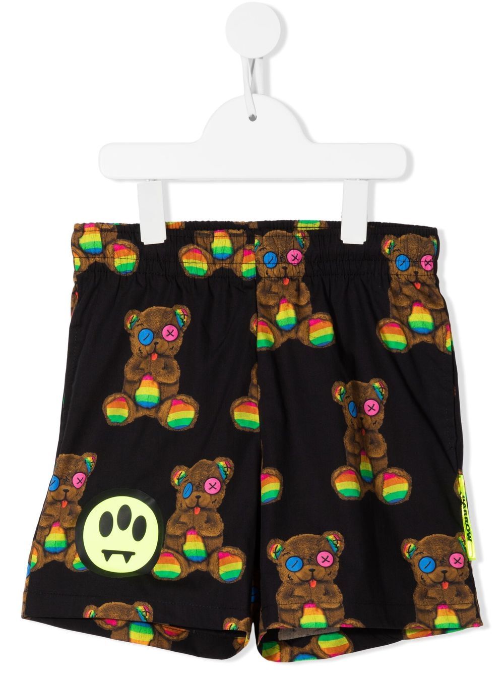 Barrow kids teddy-print cotton shorts - Black von Barrow kids