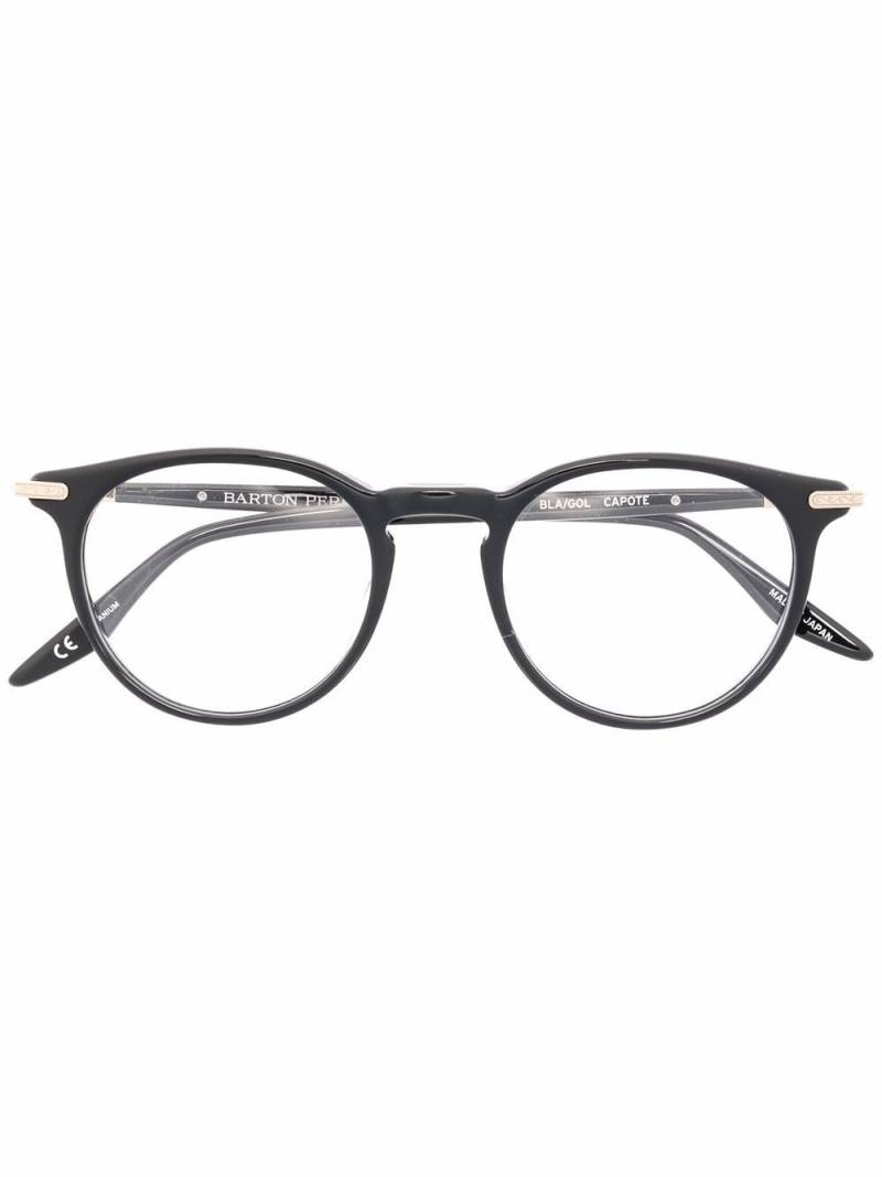 Barton Perreira Capote round glasses - Black von Barton Perreira