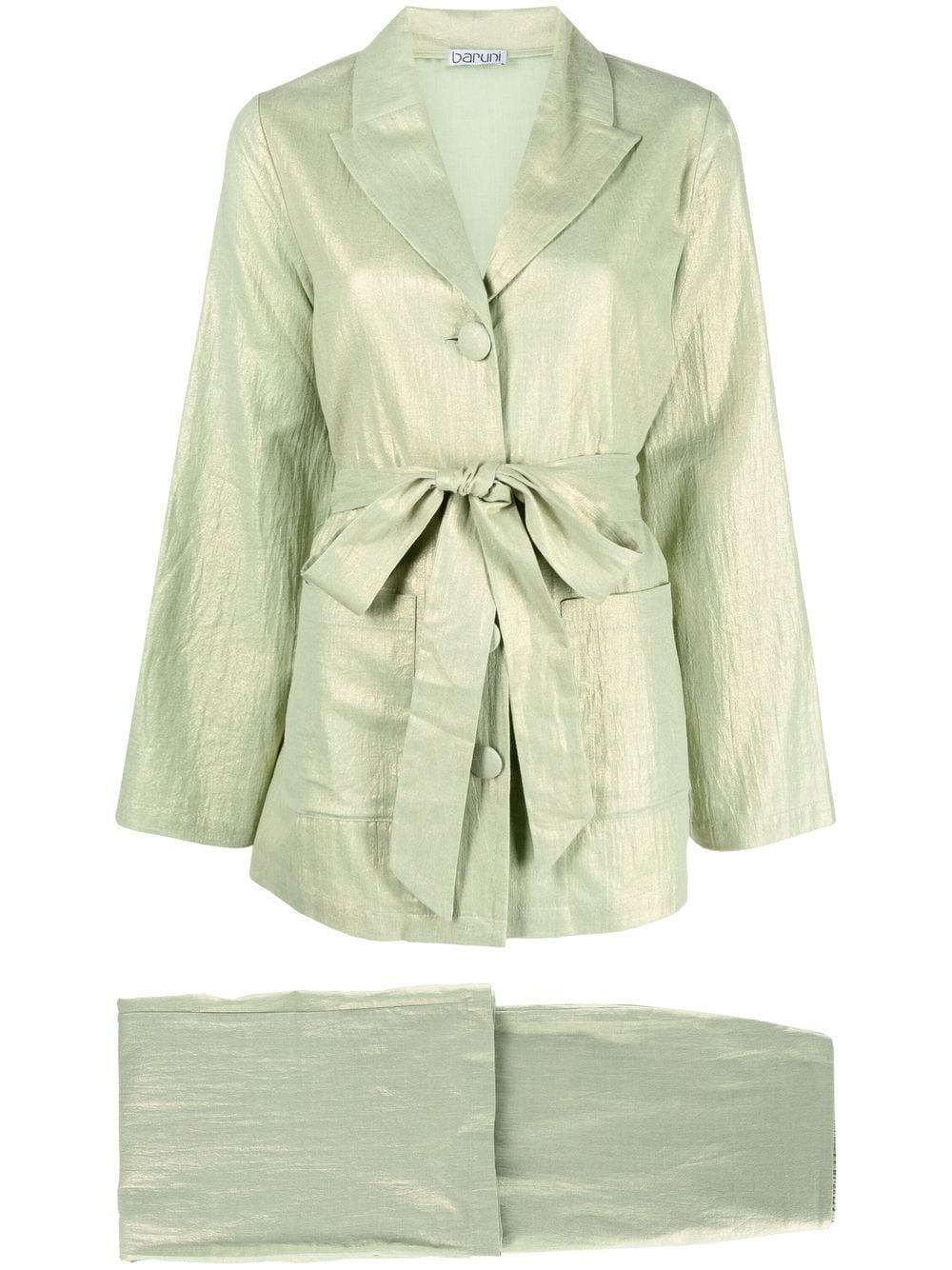 Baruni Sandy linen-cotton trouser suit - Green von Baruni