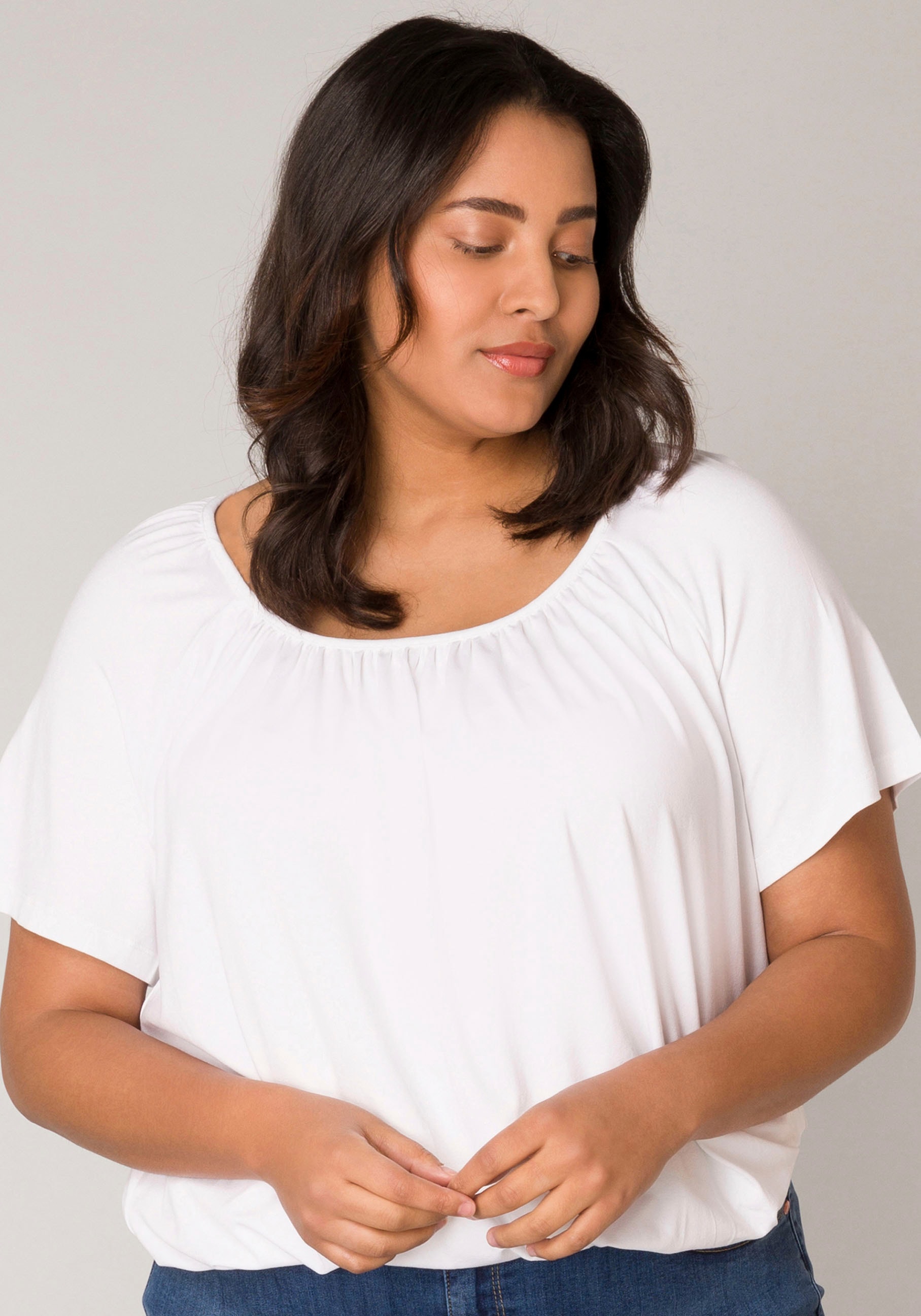 Base Level Curvy Ballonshirt »Yoni«, Elastischer Saum Base Level Curvy Ballonshirt »Yoni«, Elastischer Saum von Base Level Curvy