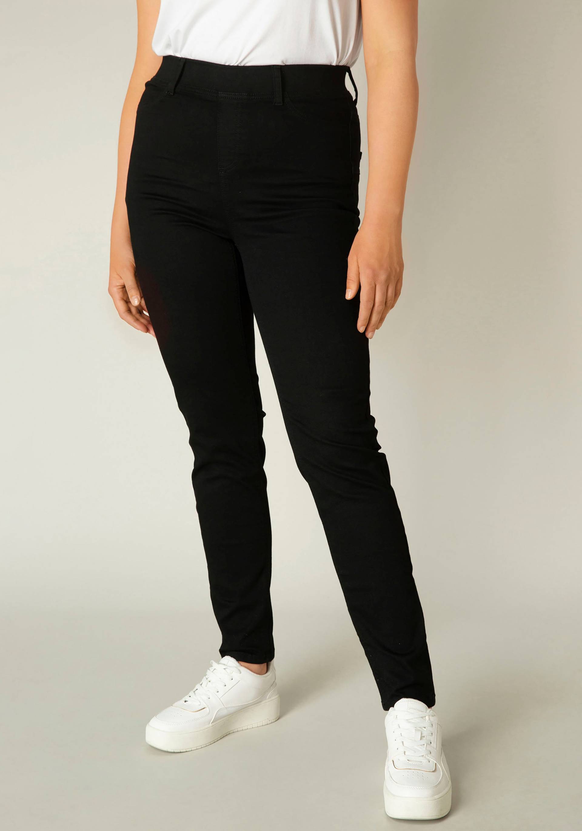 Base Level Curvy Jeansjeggings »Tessa«, Bequeme Schlupfform mit angedeuteten Taschen die nicht auftragen von Base Level Curvy