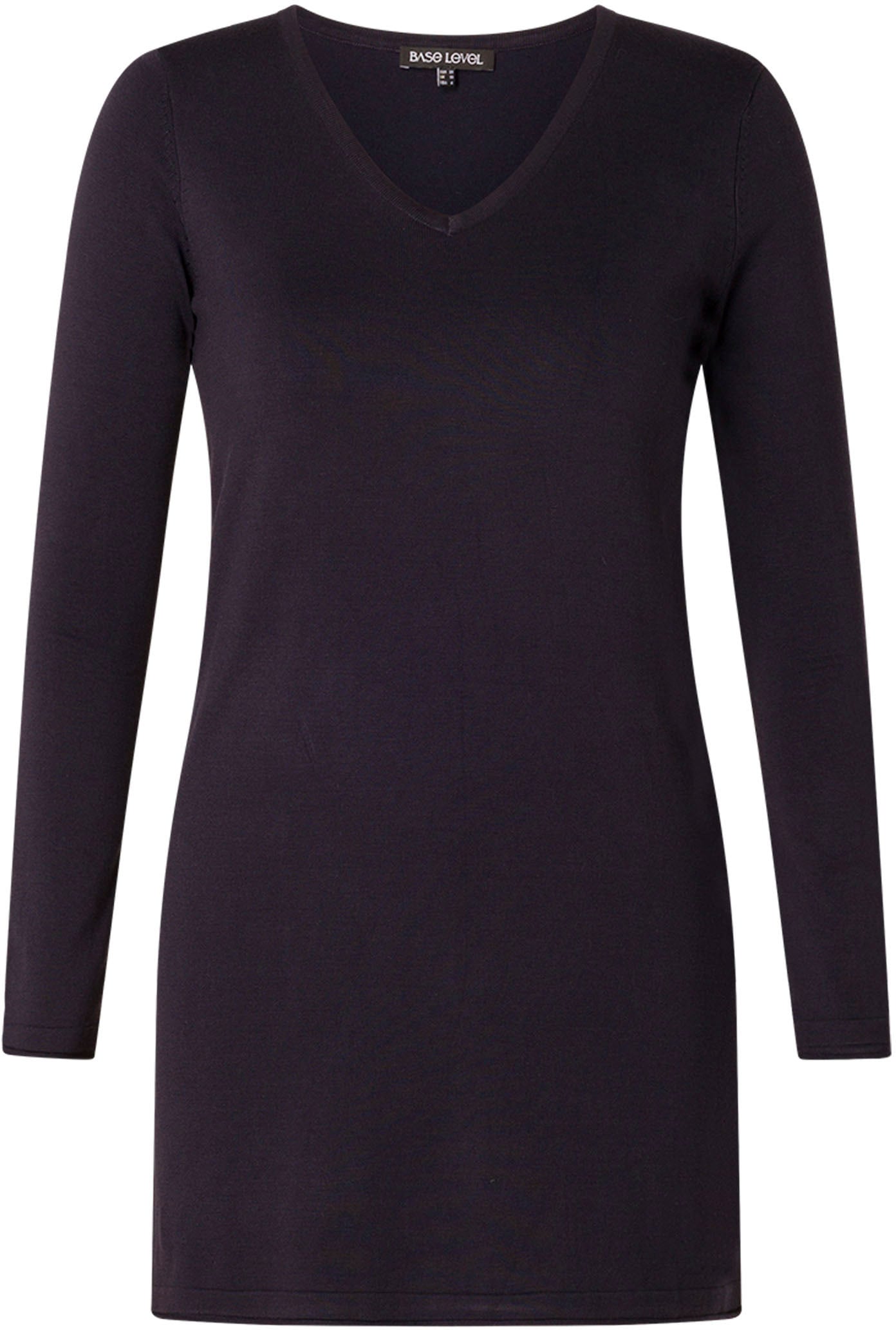 Base Level Curvy V-Ausschnitt-Pullover »BAS-ANINE-LONG«, Feinstrick-Qualität Base Level Curvy V-Ausschnitt-Pullover »BAS-ANINE-LONG«, Feinstrick-Qualität von Base Level Curvy