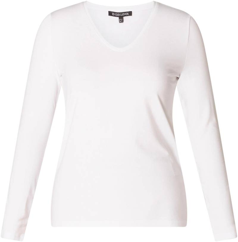 Base Level Langarmshirt, mit V-Ausschnitt von Base Level