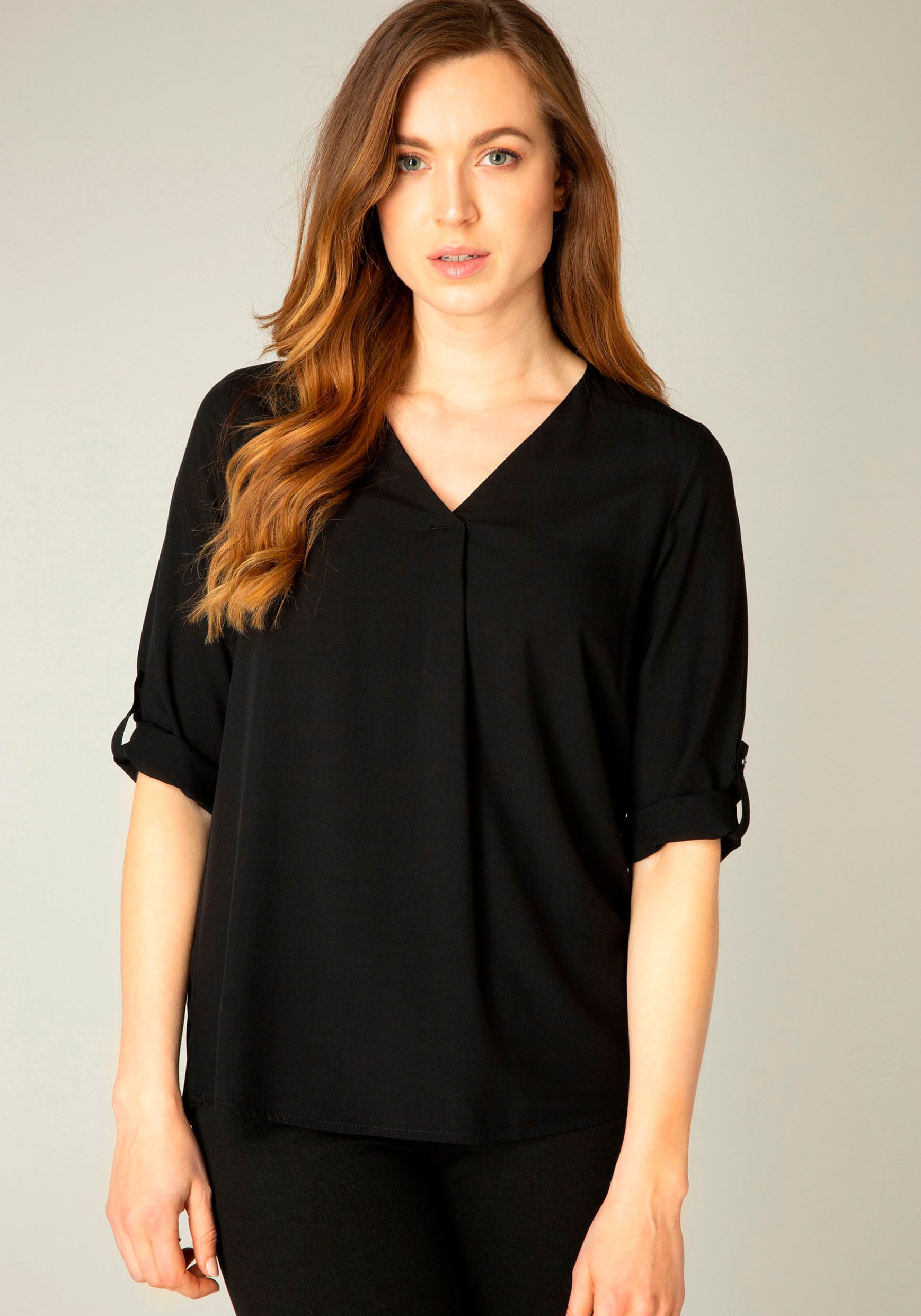 Base Level Shirtbluse, mit V-Ausschnitt Base Level Shirtbluse, mit V-Ausschnitt von Base Level