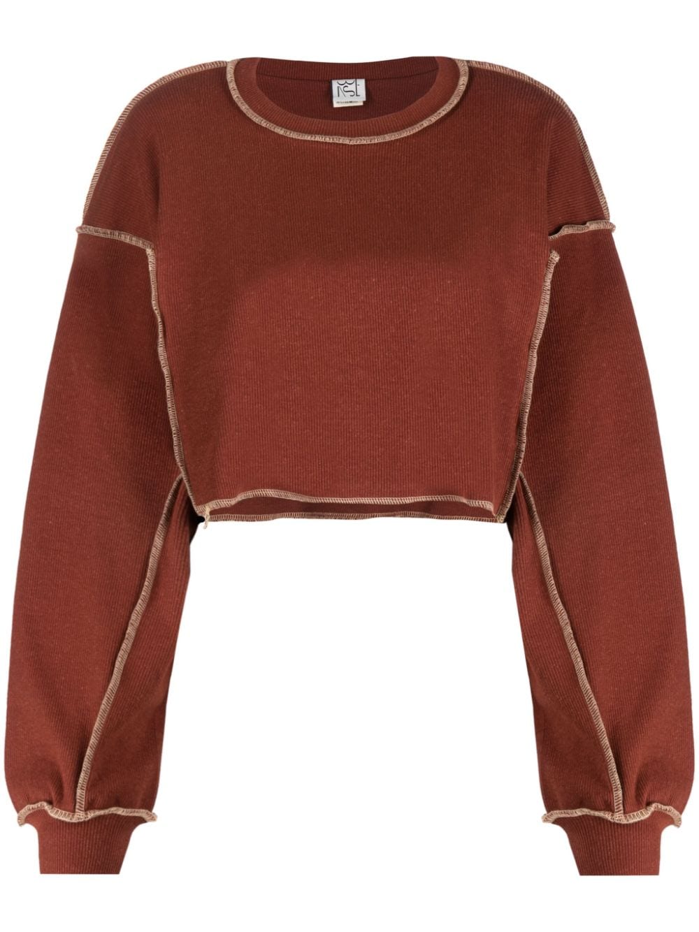 Baserange Omato cropped sweatshirt - Brown von Baserange