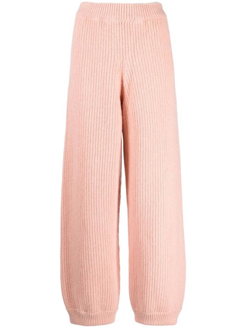 Baserange ribbed knitted trousers - Pink von Baserange