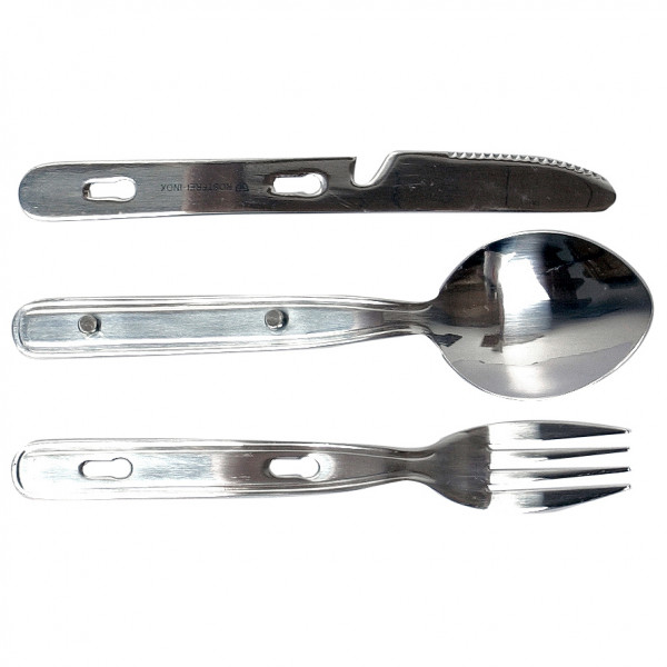 Basic Nature - Biwak Hiking Besteck - Besteck-Set grau Basic Nature - Biwak Hiking Besteck - Besteck-Set grau von Basic Nature