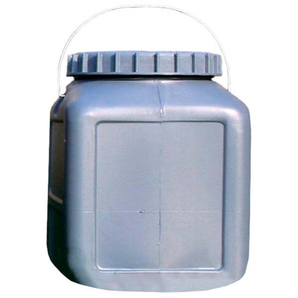 Basic Nature - Eckige Weithalstonne - Wasserträger Gr 20 l;25 l;30 l grau von Basic Nature