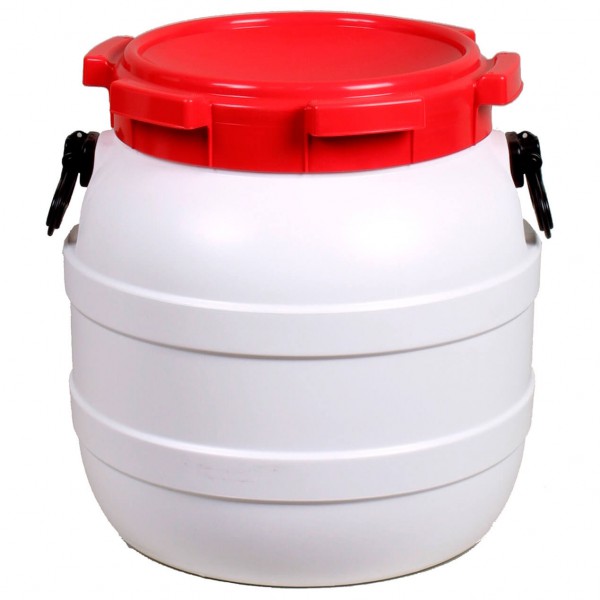 Basic Nature - Weithalstonne Rund - Schutzbox Gr 41,5 l grau/rot/weiß Basic Nature - Weithalstonne Rund - Schutzbox Gr 41,5 l grau/rot/weiß von Basic Nature
