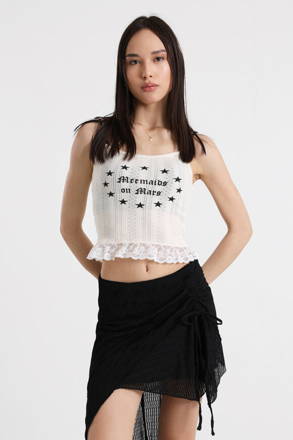Basic Pleasure Mode Strick Crop Trägertop | Cream | Damen | M Basic Pleasure Mode Strick Crop Trägertop | Cream | Damen | M von Basic Pleasure Mode