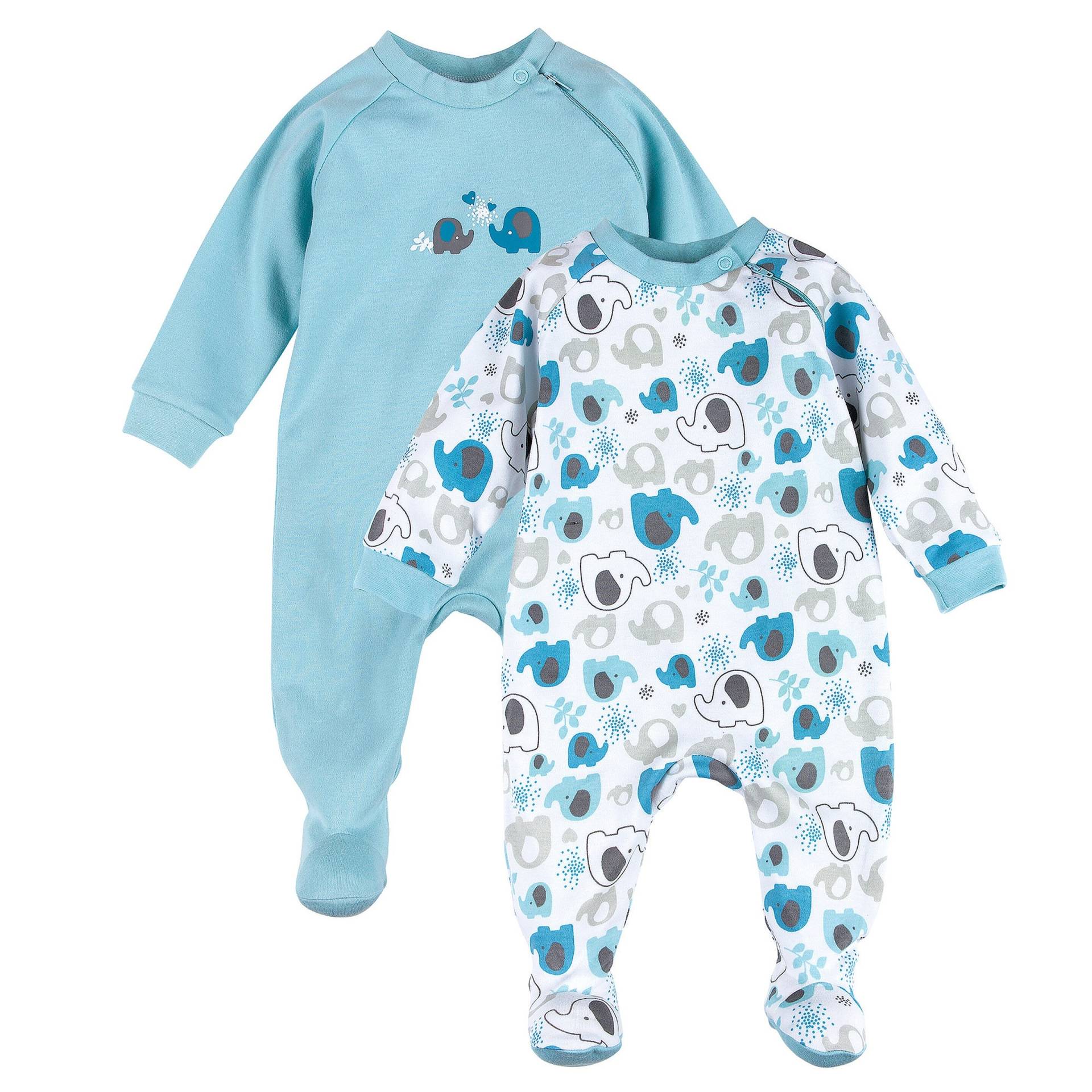 2er-Pack Schlafoveralls Elefant 2er-Pack Schlafoveralls Elefant von Bornino