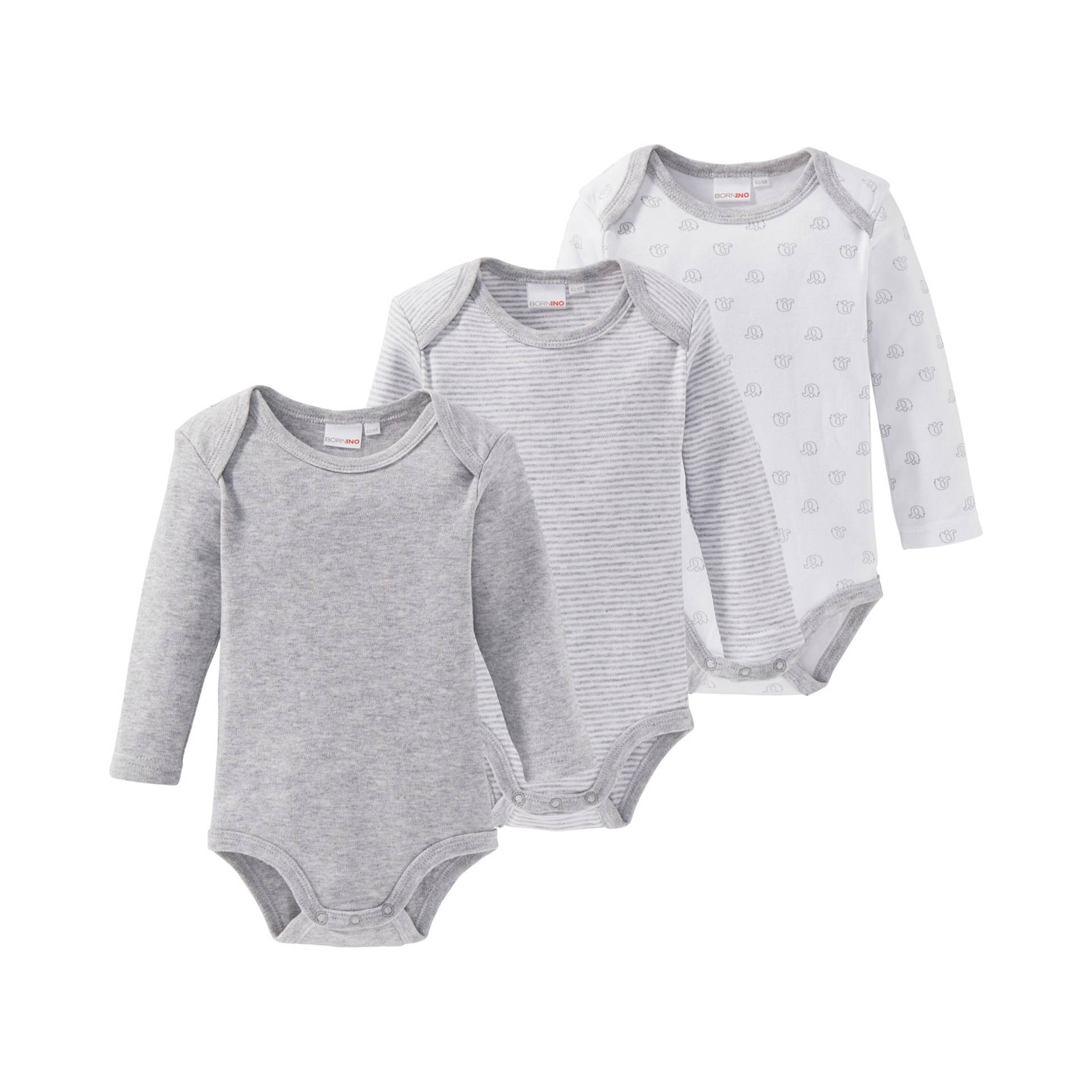 3er-Pack Bodys langarm 3er-Pack Bodys langarm von Bornino