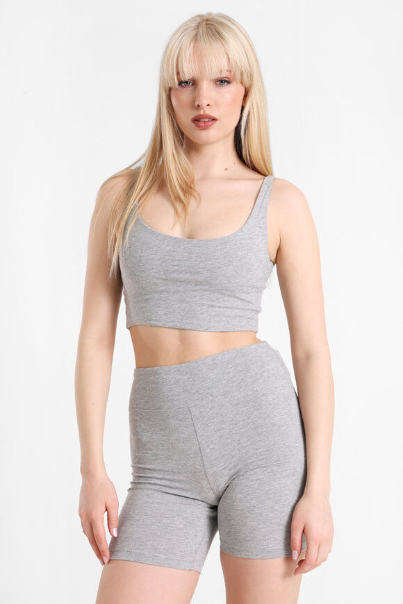 Basigal Crop Top | Grau meliert | Damen  | L von Basigal