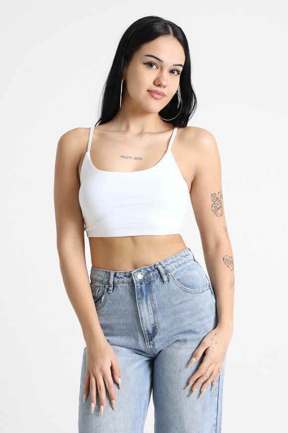 Basigal Crop Trägertop | Weiss | Damen  | L von Basigal