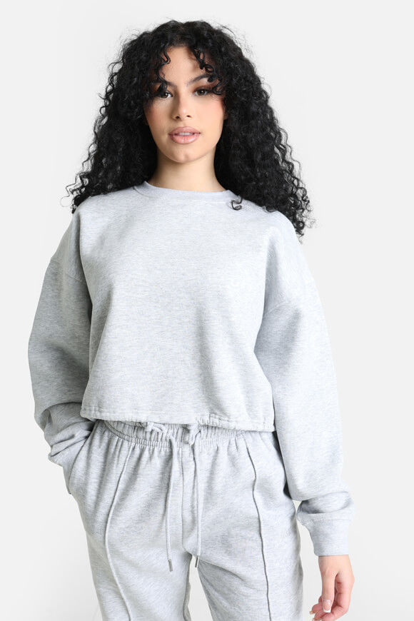 Basigal Oversize Sweatshirt | Grau meliert | Damen  | XL von Basigal