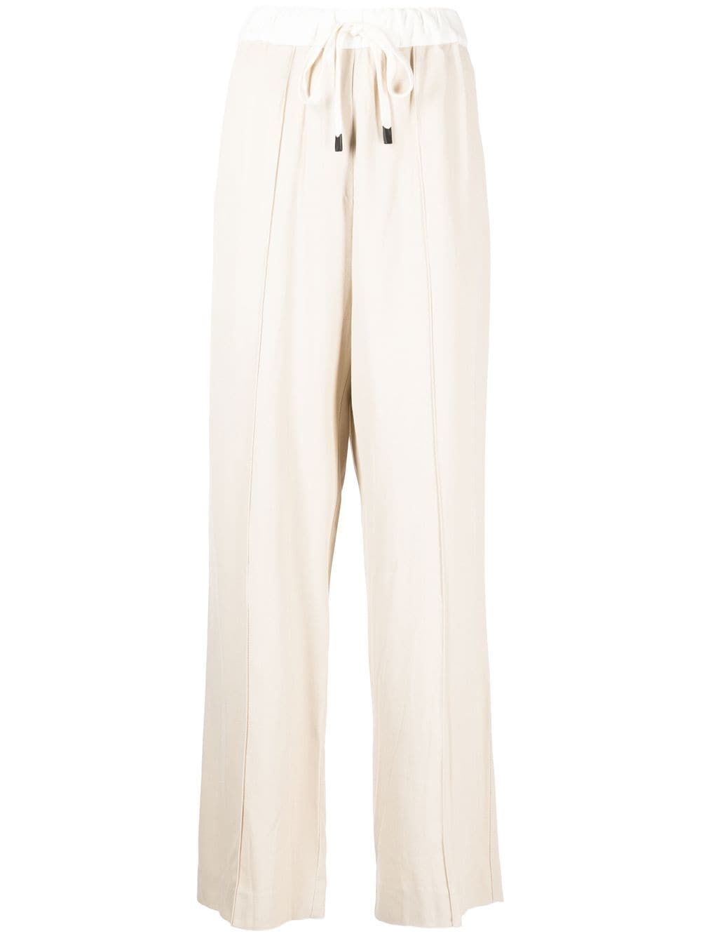 Bassike Poplin straight-leg trousers - Neutrals von Bassike