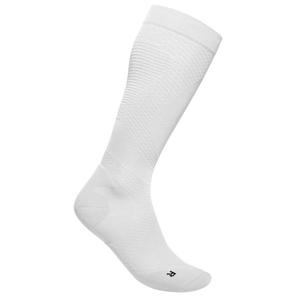 Bauerfeind Sports - Run Ultralight Compression Socks - Kompressionssocken Gr 44-46 - L: 41-46 cm weiß/grau von Bauerfeind Sports