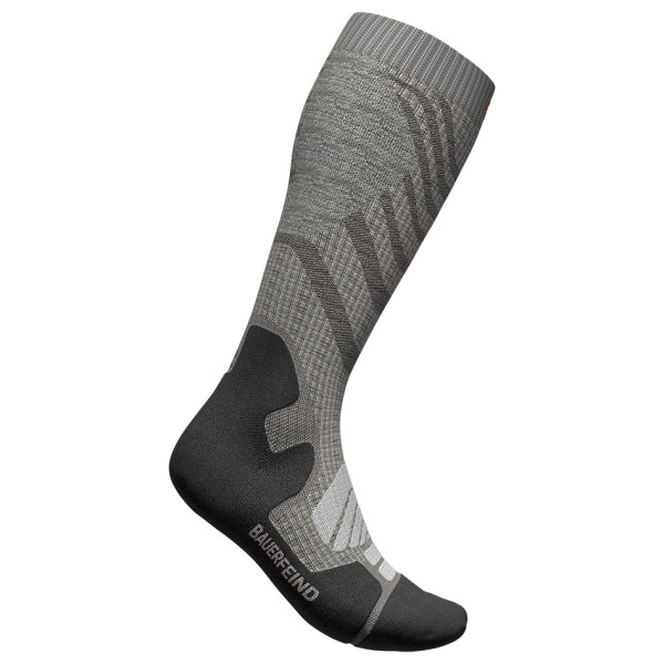 Bauerfeind Sports - Women's Outdoor Merino Compression Socks - Kompressionssocken Gr 43-46 - M: 36-41 cm grau von Bauerfeind Sports