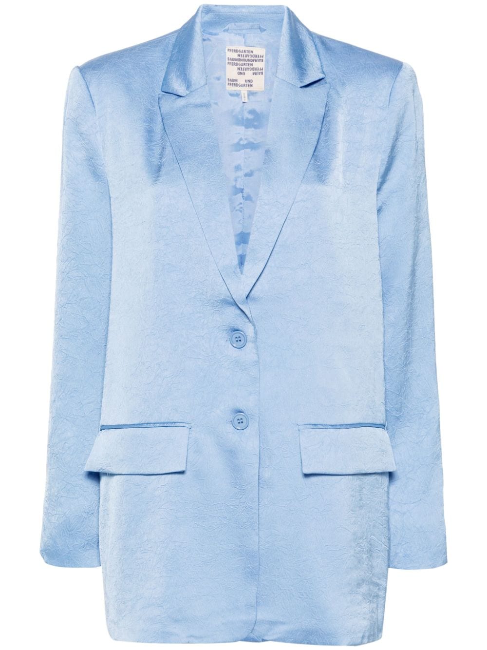 Baum Und Pferdgarten Bertha creased-effect blazer - Blue von Baum Und Pferdgarten