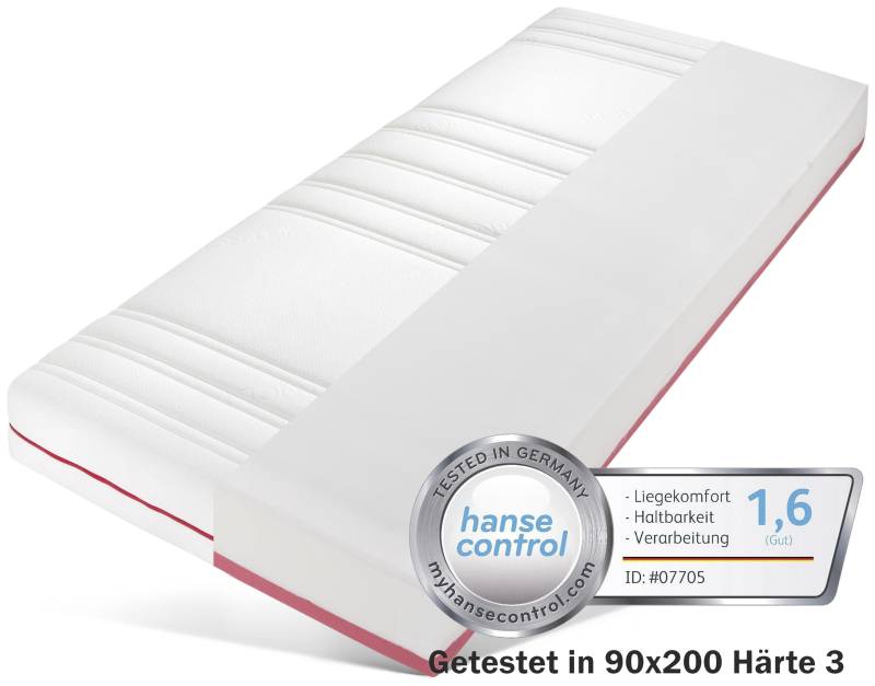 BeSports Taschenfederkernmatratze »Active Flex«, 22 cm hoch, 480 Federn, (1 St.), Matratze in 90x200 cm und weiteren Grössen erhältlich, Wendematratze von BeSports