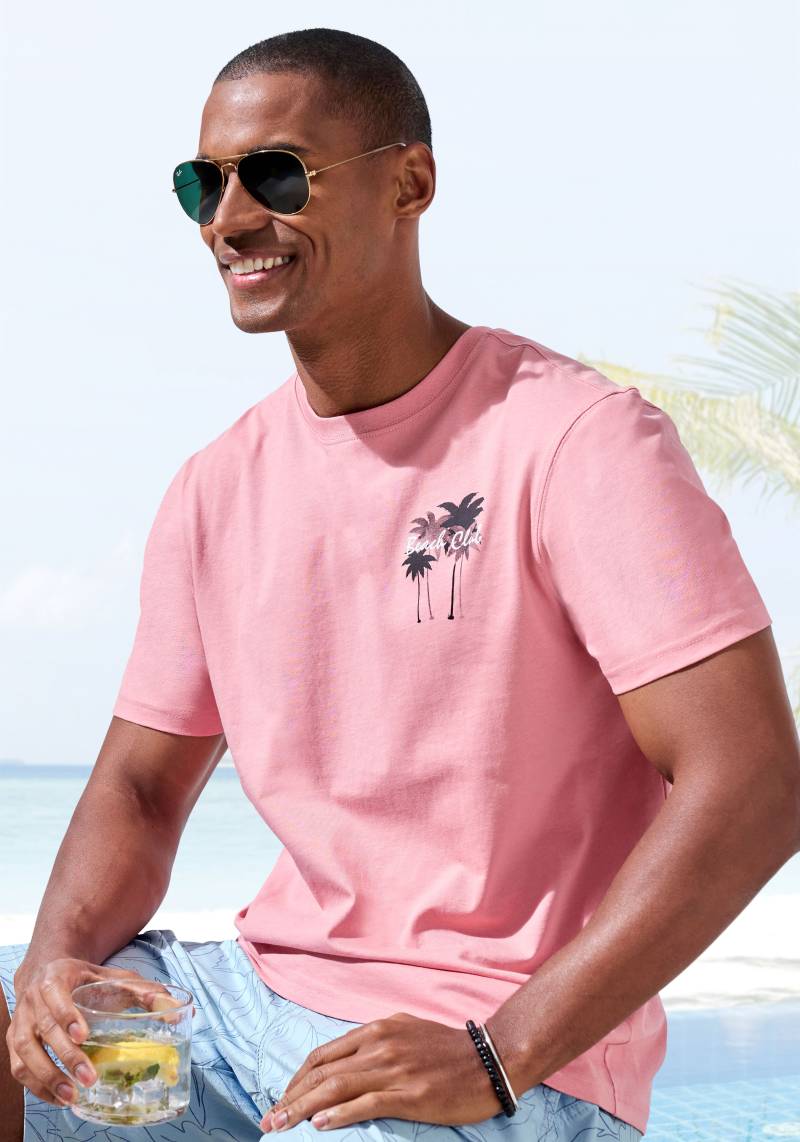 Beachtime T-Shirt »mit Print vorn und hinten«, Regular-Fit, mit Print vorn und hinten von Beachtime