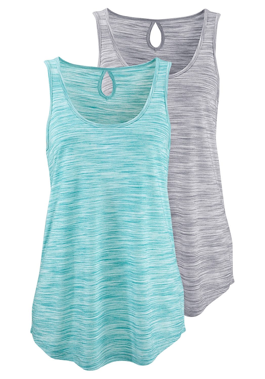 Beachtime Tanktop, (2er-Pack), mit kleinem Cut-Out im Nacken von Beachtime